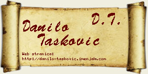 Danilo Tasković vizit kartica